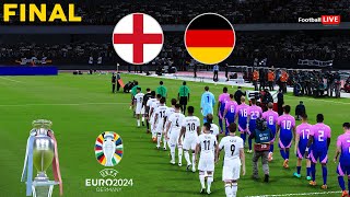 England Vs Germany  Final UEFA Euro 2024  Full Match All Goals  eFootball PES Realistic Gameplay [upl. by Niffirg316]