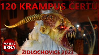 Pochod Rakouských čertů Krampus v Židlochovicích 2023  kompletní sestřih  Krampuslauf [upl. by Anyer]