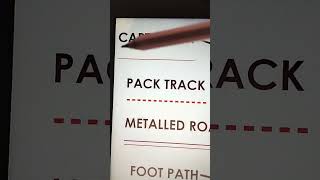 TOPOGRAPHICAL SHEET  TO IDENTIFY CART TRACK PACK TRACK METALLED ROAD AND FOOTPATH [upl. by Drageruaeb]