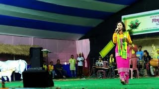 Neelanjana Ray singing folk rajbanshi song mahut bondhu reBishuwa utsav 2018KokrajharASSAM [upl. by Azerila766]