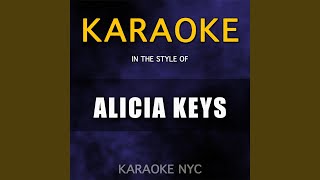 Fallin Originally Performed By Alicia Keys Karaoke Version [upl. by Aileek]