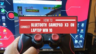 Menghubungkan Gamepad Bluetooth X3 ke Laptop Win 10 dan Coba Main Game [upl. by Roxine448]