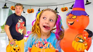 Nastya và bố cùng nhau nấu bánh quy Halloween và những câu chuyện khác dành cho trẻ em [upl. by Billie]