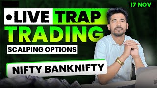 17 November Live Trading  Live Intraday Trading Today  Bank Nifty option trading live Nifty 50 [upl. by Lahcar660]