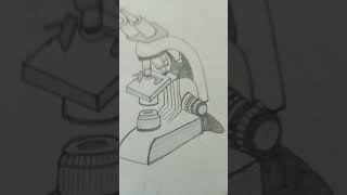 Microscope drawing microscope pleasesubscribe [upl. by Riggs]