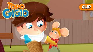 Gigio e il GTeam rapiscono Bob 🥷  Topo Gigio Italiano 🐭 Cartone Animato Clip [upl. by Myrta]