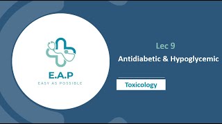 Lec 9  Toxicology  Antidiabetic amp Hypoglycemic  Toxo amp Forensic 41 [upl. by Llerat]