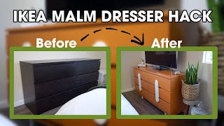 IKEA HACK Malm Dresser older model [upl. by Acirderf210]