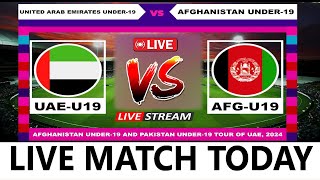 United Arab Emirates Under19s vs Afghanistan Under19s Match 3 UAE U19 OD Tri Series Live Score [upl. by Adohr273]