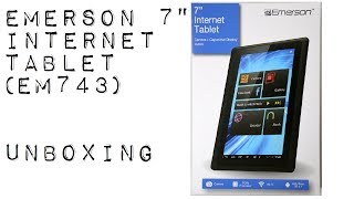 Emerson 7quot Internet Tablet EM743 Unboxing [upl. by Deanna]