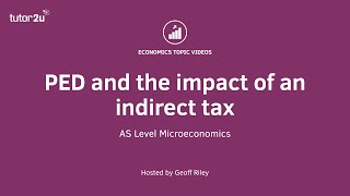 Price Elasticity of Demand and Indirect Taxes I A Level and IB Economics [upl. by Htesil482]