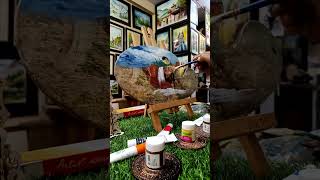 Wooden palette painting ❤️acrylic colour ❤️ll trending shortsvideo youtubeshorts viralvideo [upl. by Avad]