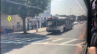 Riding a NJT NABI 41615 High Floor bus [upl. by Lemej]