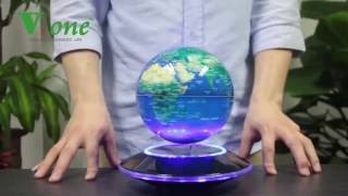 Vone Magnetic Levitating Luminous World Globe placing guide [upl. by Nawotna]