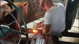 Restoring My 1955 Chevy Floors with Limited Tools CubanStyle DIY [upl. by Cheston]