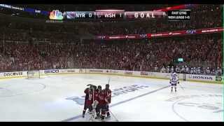 Mike Green OT GAME WINNER 050413 Rangers vs Capitals Stanley Cup Playoffs 2013 NHL [upl. by Terese717]