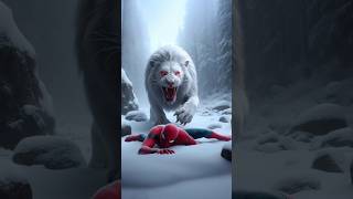 SpiderMan and Elsa Frozen vs Lion Annabelle fight battle elsafrozen spiderman flash animals [upl. by Pressman]