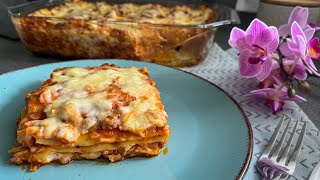 Perfect Italian LASAGNA with Creamy Béchamel 😋 [upl. by Antonie]