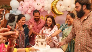 BABY SHOWER PART 1  devoleenabhattacharjee soontobeparents fungames shanawaz godbharai [upl. by Tripp]