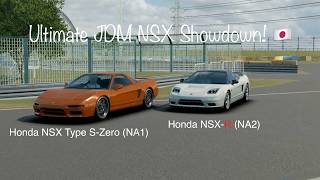 NA1 NSX Type SZero Meets the NA2 NSXR Unmodified JDM Honda NSX Comparison  Assoluto Racing [upl. by Lareneg977]