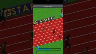 Runner beats Usain Bolt 🏆😮🥶🥶🔥goes Insane trackandfield games shorts [upl. by Rosel996]