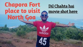 chapora fort Goaviews of vagator beach North Goaplace to visitDil Chahta hai [upl. by Gnas]