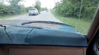 Ford 300 Inline 6 Acceleration Fully Loaded  Straight Pipe Sound [upl. by Adlecirg]