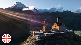 Photographing Georgia  Mount Kazbek amp Gergeti Trinity Church [upl. by Erroll]