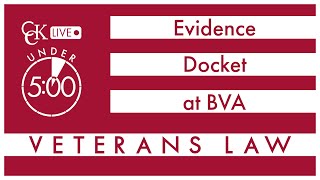 Evidence Docket at Board of Veterans Appeals BVA [upl. by Ynnek]