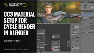 Character Creator 3 Tutorial  CC3 Material Setup for Cycle Render in Blender [upl. by Eulaliah]