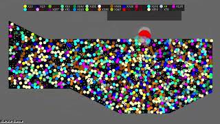 Survival Proliferation  98  Marble Race in Algodoo [upl. by Frum]