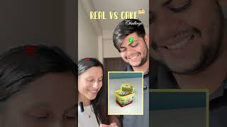 Real vs cake challenge ❤️😍 challenge explore ashortaday viral cake cakevsfake [upl. by Iznyl]