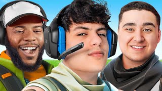 The FUNNIEST Trio In Fortnite Play For FIRST Time HILARIOUS [upl. by Ycaj]