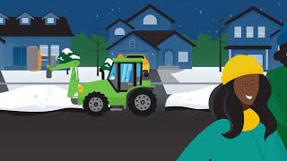 Richmond Hills Snow Windrow Clearing Service [upl. by Reeher]