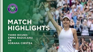 Emma Raducanu vs Sorana Cirstea  Third Round Highlights  Wimbledon 2021 [upl. by Vahe]