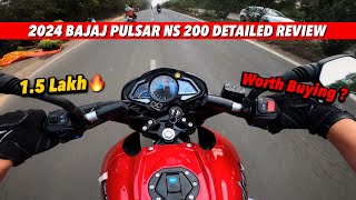 2024 Bajaj Pulsar NS 200 RIDE REVIEW  Best bike in India under 15 Lakh [upl. by Ghiselin26]