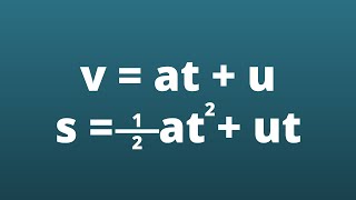 Deriving two suvat equations [upl. by Garbe]