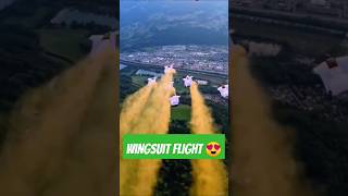 A beautiful Wingsuit flight from the big Mountains 😍 wingsuit flying shorts [upl. by Letsirhc]