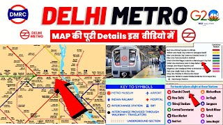 delhi metro map kaise dekhe  delhi metro route  delhi metro app  delhi metro lines and stations [upl. by Lellih]