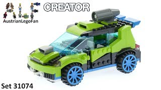 Lego Creator 31074 Rocket Rally Car  Lego Speed Build Review [upl. by Esemaj]