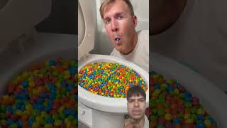 Eating candy from toilet candy snacks candys satisfying funny [upl. by Shipman]