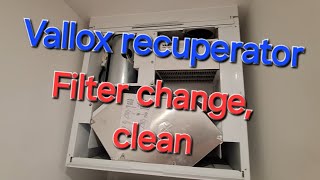 How to cleanreplace Vallox recuperator filters [upl. by Vescuso]