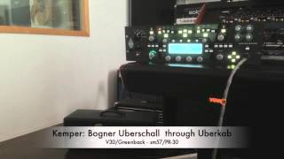 Kemper Bogner Uberschall through matching cab [upl. by Aihsemaj]