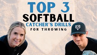 TOP 3 SOFTBALL CATCHERS DRILLS  FOR THROWING [upl. by Notluf]