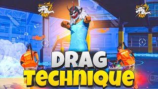 Best Drag Technique Explain 🔥 Free Fire Max [upl. by Finegan]