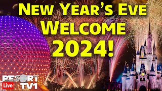 🔴Live New Years Eve Fireworks at Walt Disney World  Welcome 2024 from Epcot  Live Stream [upl. by Duval]