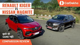 Renault Kiger vs Nissan Magnite Comparison Space Practicality and Comfort  CONFUSION का सीधा हल [upl. by Eamon270]