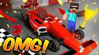 I Became Worlds Famous F1 Racer in Minecraft [upl. by Bryner]