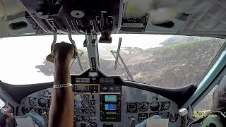 Cockpit view while landing St Barths airportSBH [upl. by Kayla]