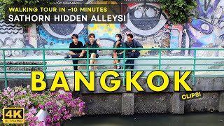 Explore Sathorns Backstreets  Local Life in the Bangkoks Hidden Alleys Clip [upl. by Aneez]